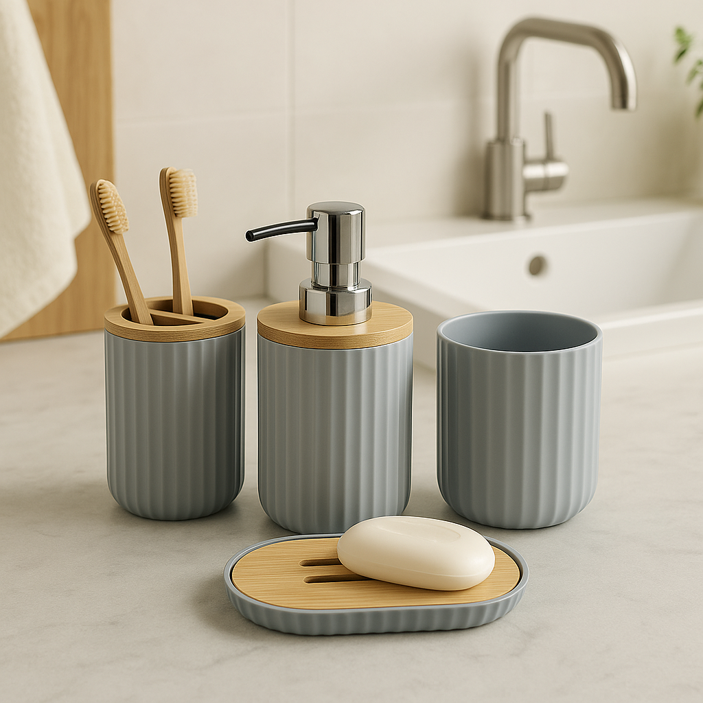 4-Piece Bathroom Accessory Set