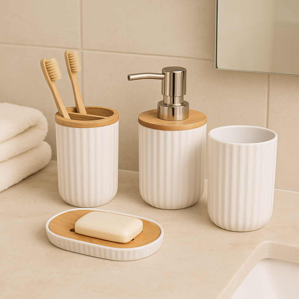 4-Piece Bathroom Accessory Set