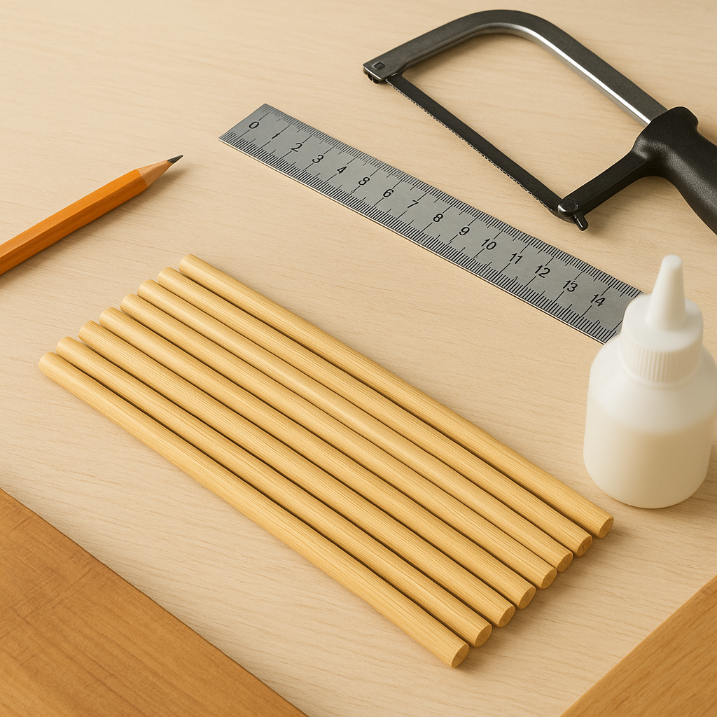 Bamboo Dowels / Round Sticks – Precision-Cut Rods for Architecture, Engineering & Sustainable Design