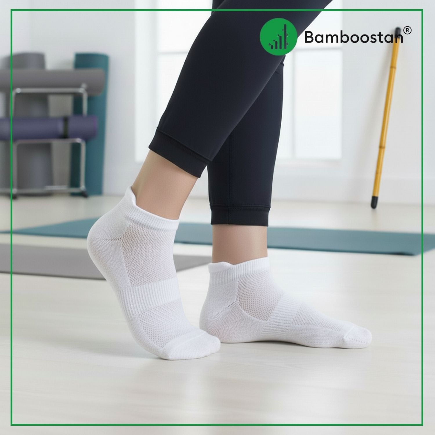 Bamboo Ankle Socks – Pack of 3 | Soft, Cushioned & Odor Resistant  | White