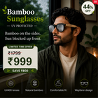 Bamboo Sunglasses UV Protected