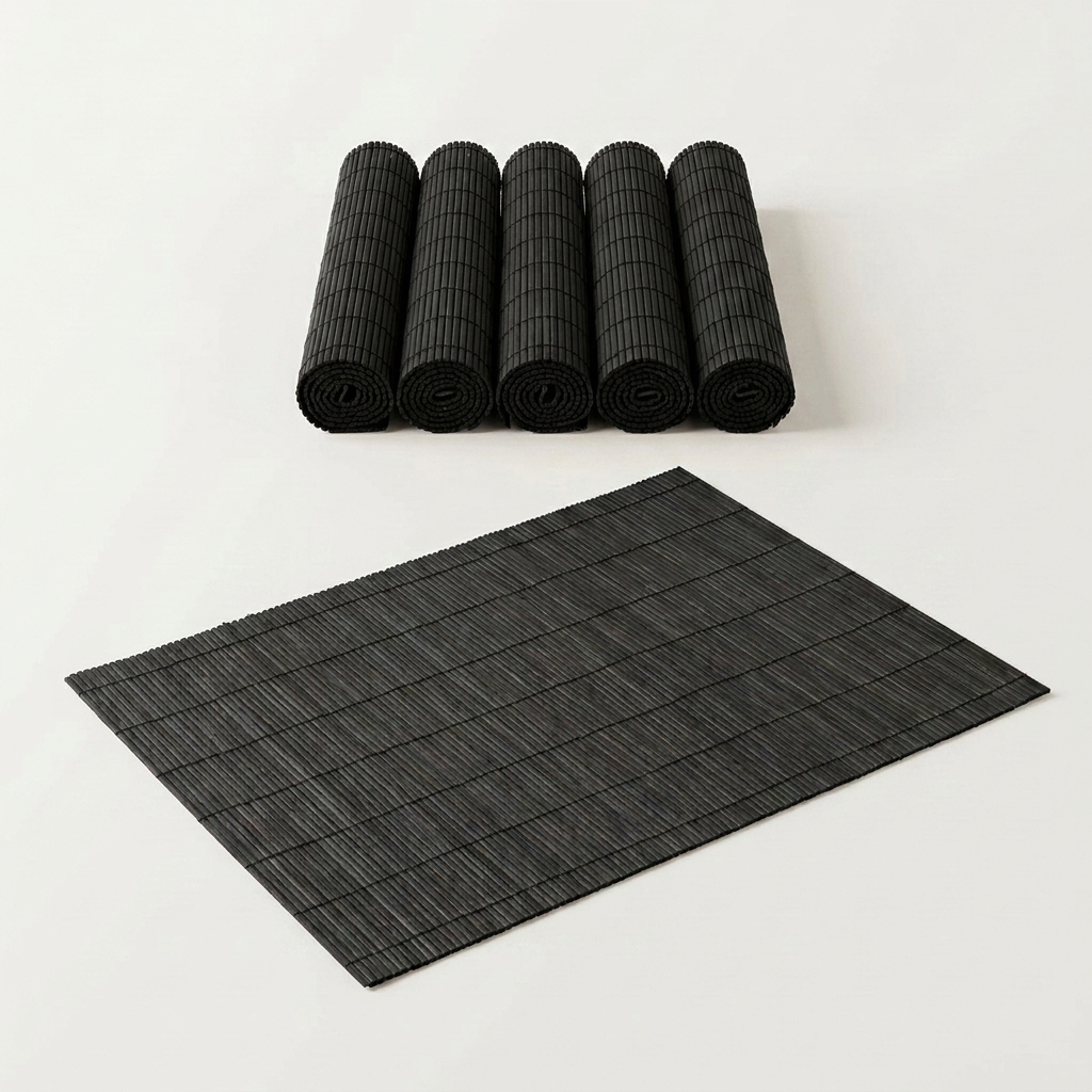 Classic Bamboo Placemat in Black