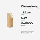 Bamboo Pen Stand PS-3 dimensions — 11.5 cm height, 6 cm diameter