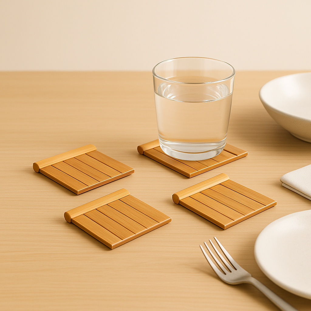 Elegant Bamboo Coasters