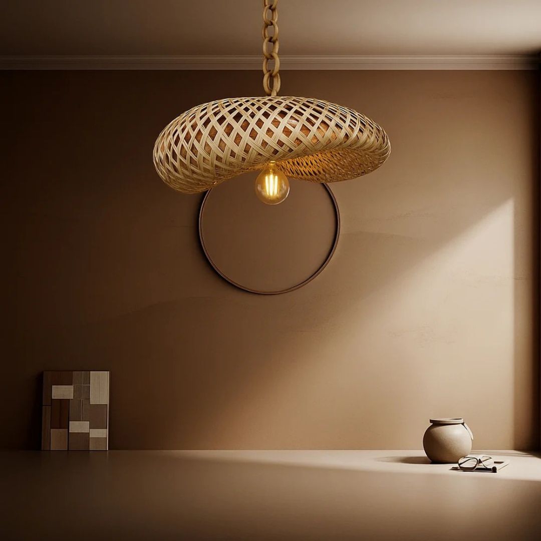 Bamboo Spiral Lamp