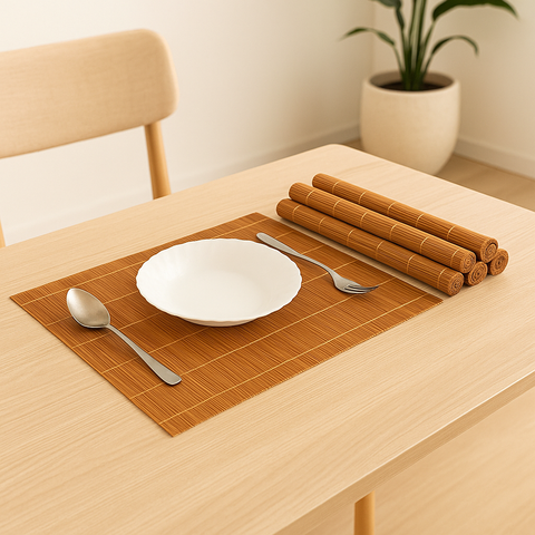 Bamboo Brown Placemat (Pack of 6)