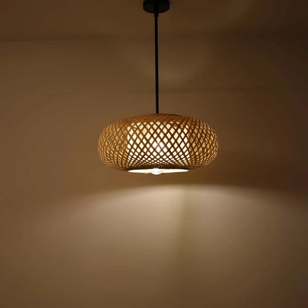 Bamboo Oval Cage Lamp