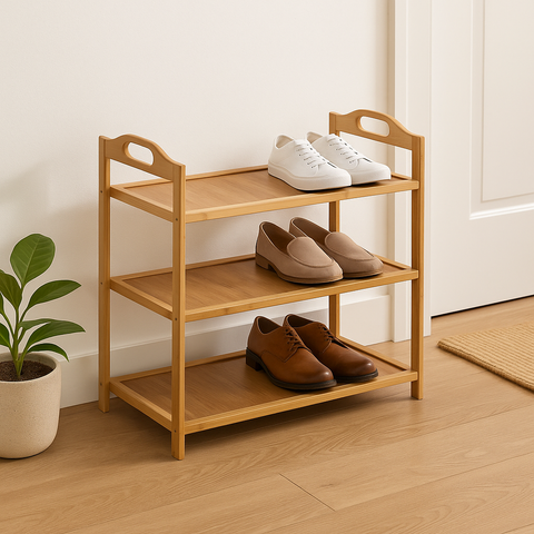 3-Tier Bamboo Shoe Rack