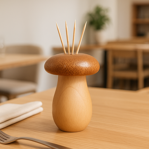 Mushroom Toothpick Holder & Dispenser