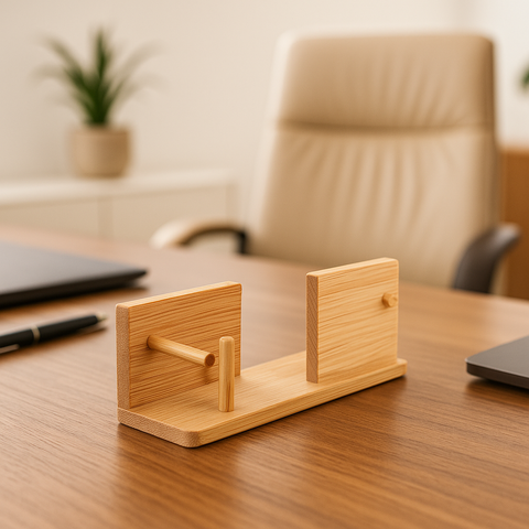Discipline Bamboo Card Holder