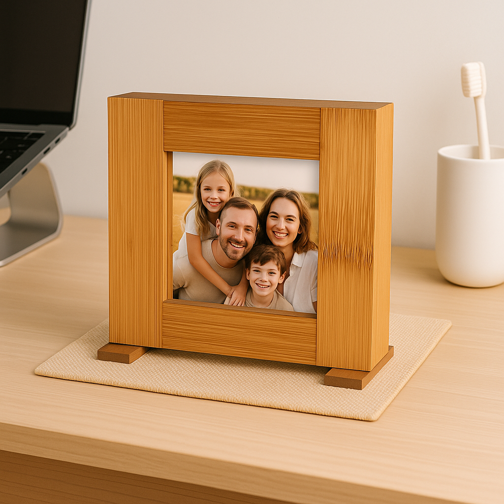 Tropical Style Bamboo Photo Frame - Square