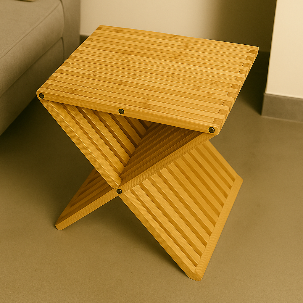 Bamboo X-fold Stool