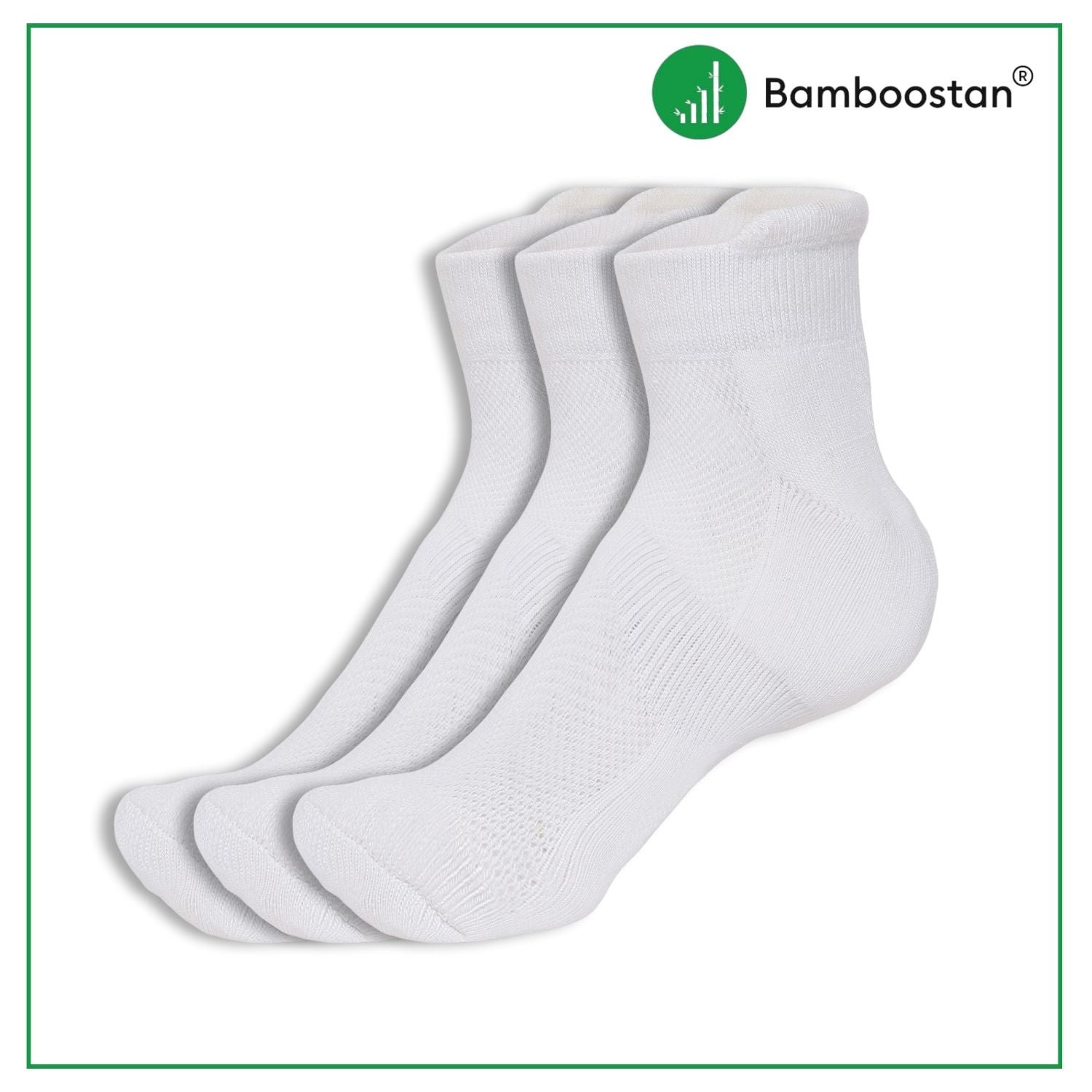 Bamboo Ankle Socks – Pack of 3 | Soft, Cushioned & Odor Resistant