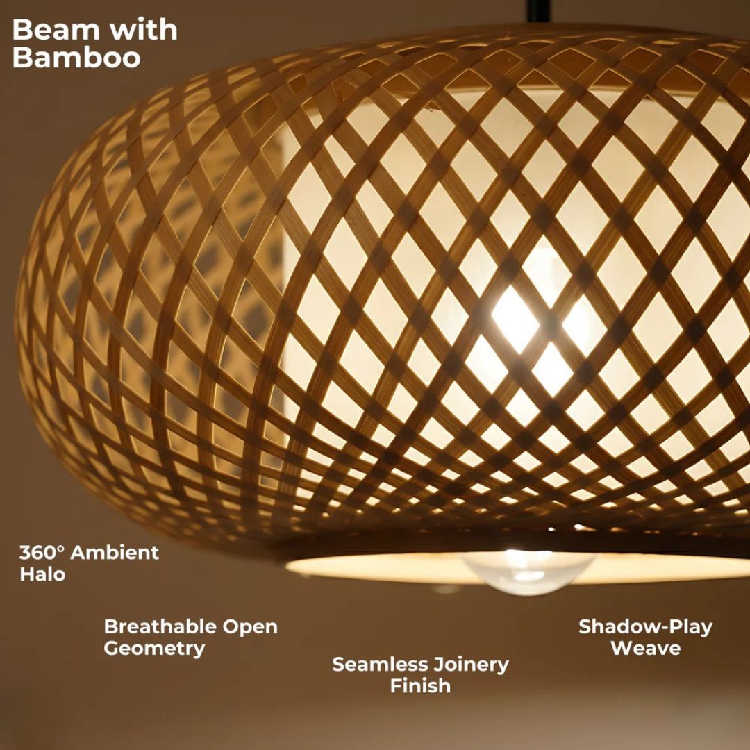Bamboo Oval Cage Lamp