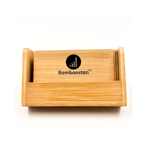 Standard Bamboo Business Card Holder- Office Card Display