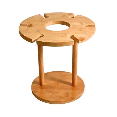 Bamboo Wine Glass Rack