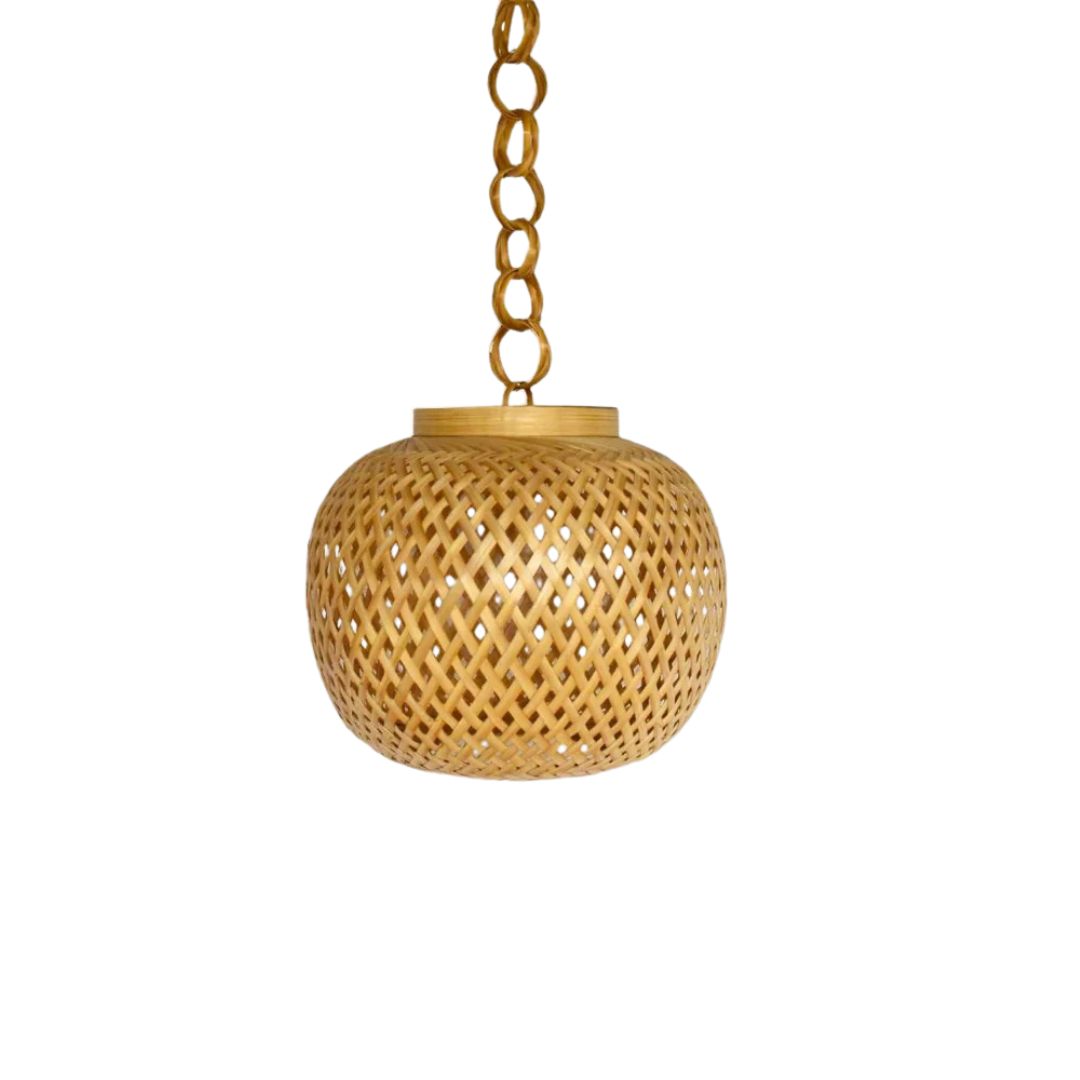 Bamboo Round Woven Lamp