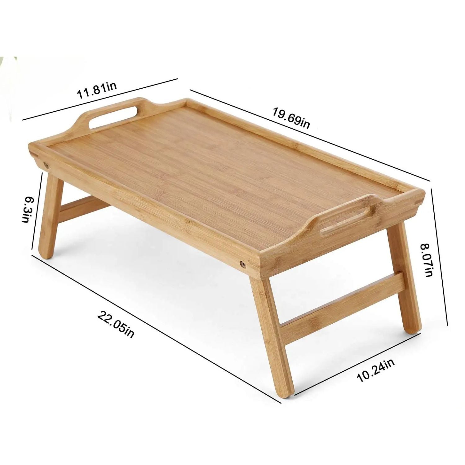 Natural Bamboo Bed Table