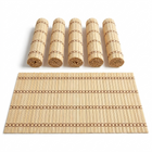Natural Weave Bamboo Placemat in Beige