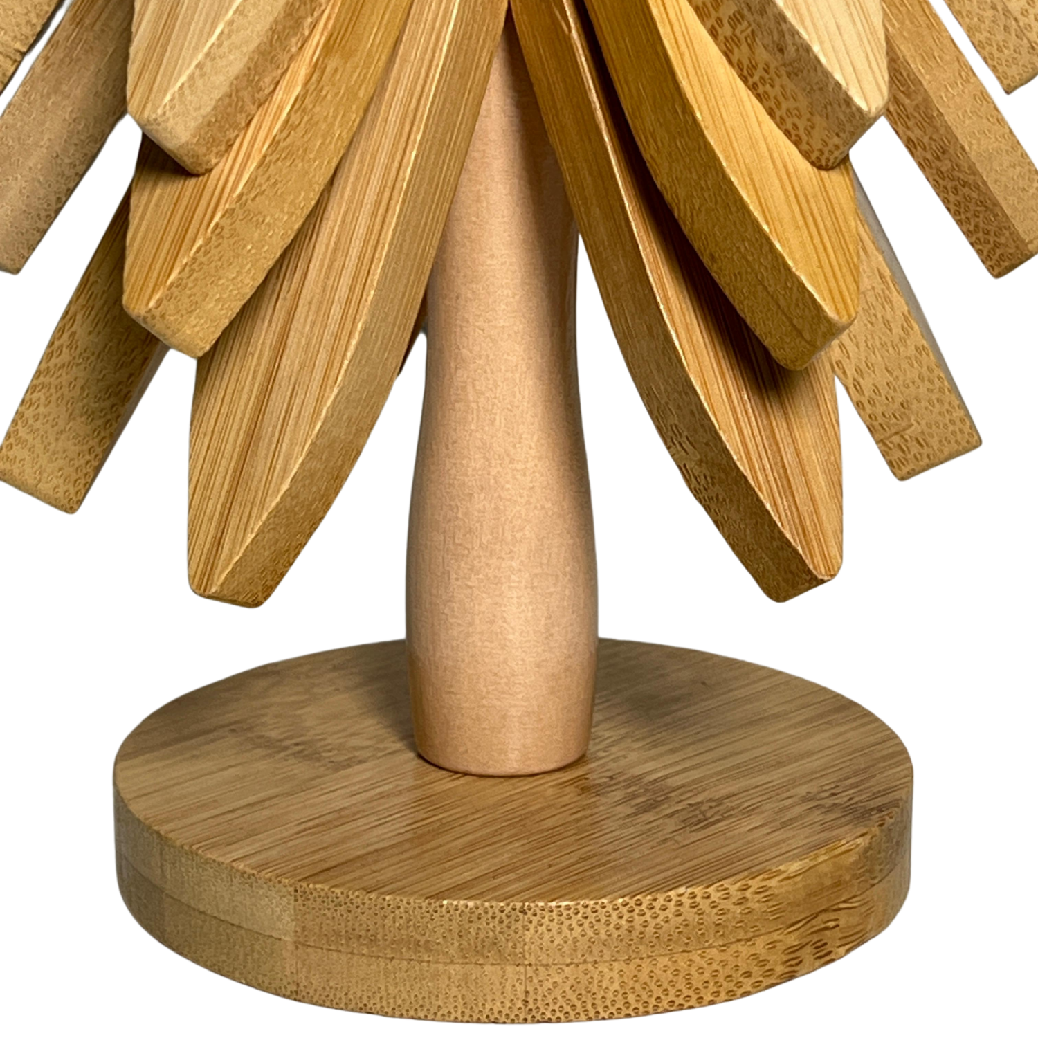 Bamboo Tree-Shaped Trivet Set