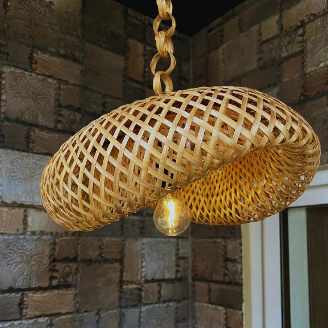 Bamboo Spiral Lamp