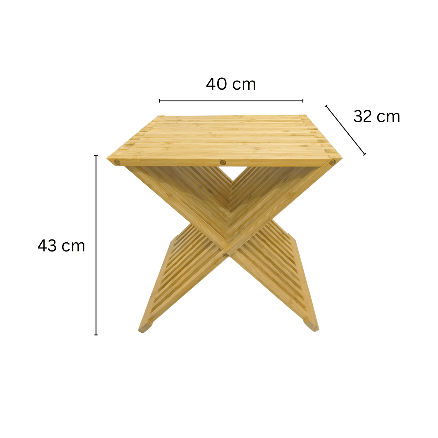 Bamboo X-fold Stool