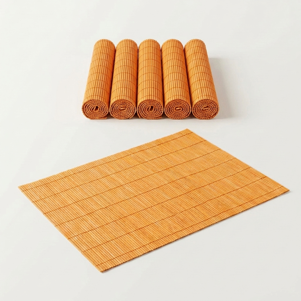 Classic Bamboo Placemat in Orange