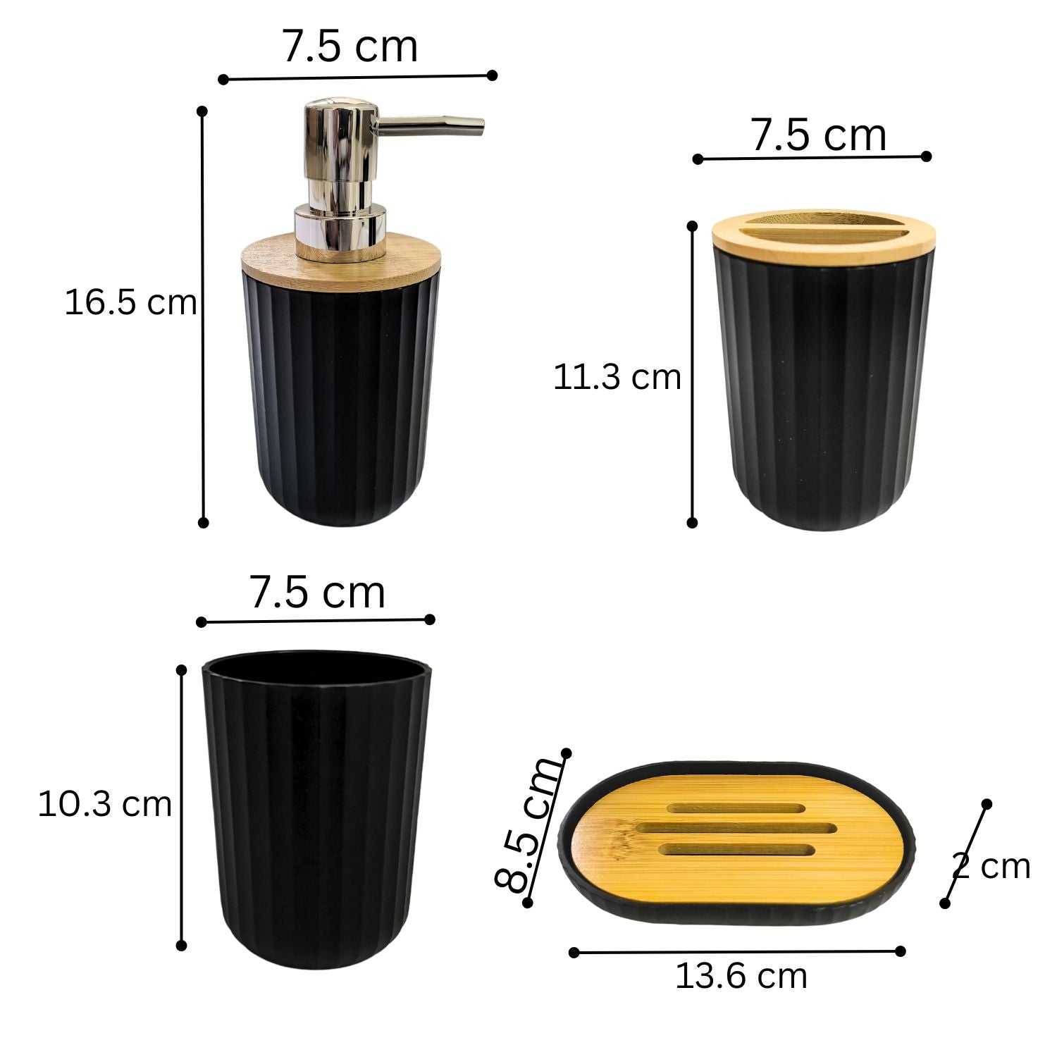 4-Piece Bathroom Accessory Set