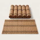 Woven Bamboo Placemat in Brown