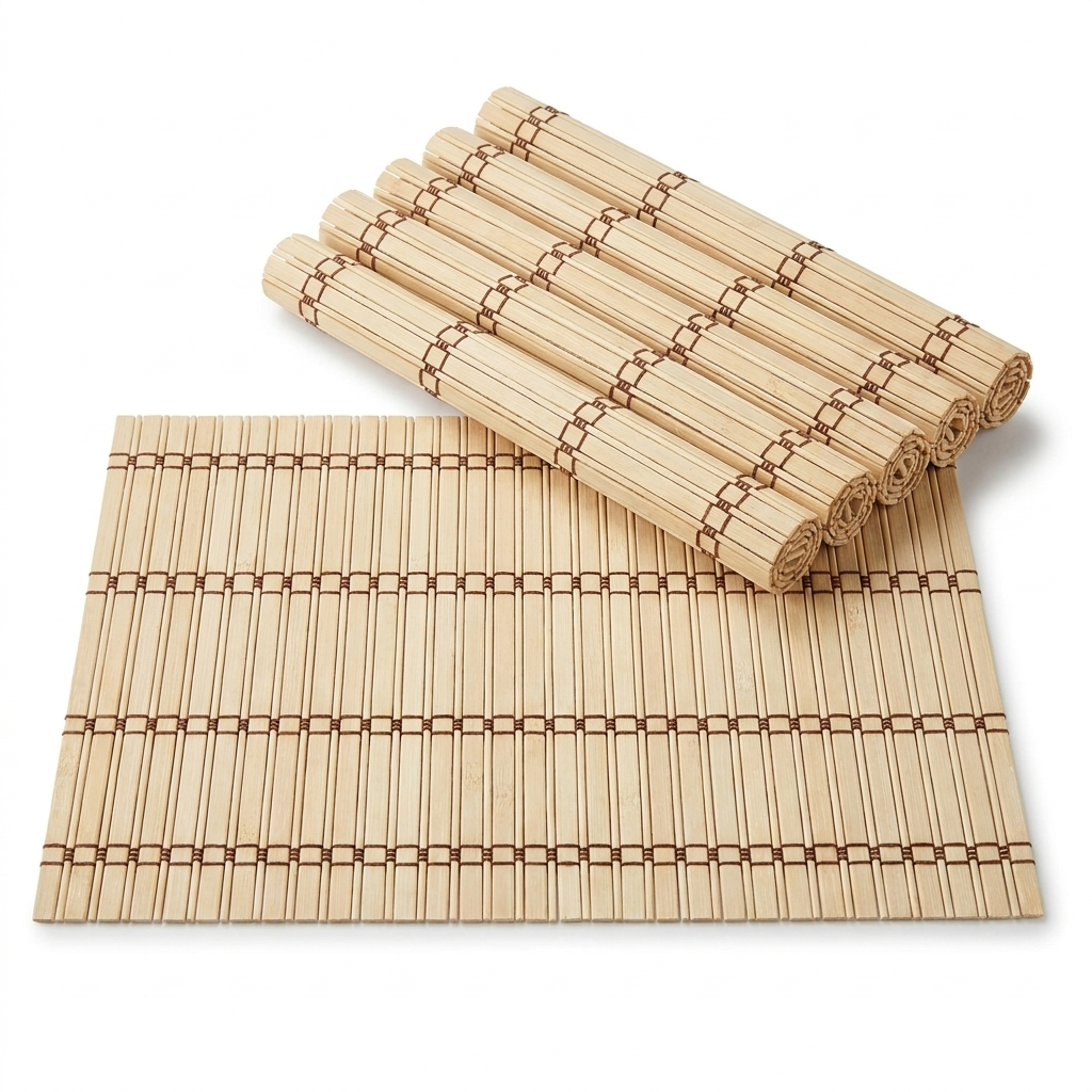 Natural Weave Bamboo Placemat in Natural