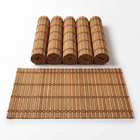 Natural Weave Bamboo Placemat in Brown