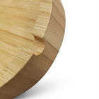 Close-up of a Round Bamboo Ashtray highlighting its natural texture and design for stylish and eco-friendly use.