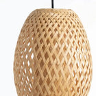 Bamboo Ember Glow Lamp — close-up detail