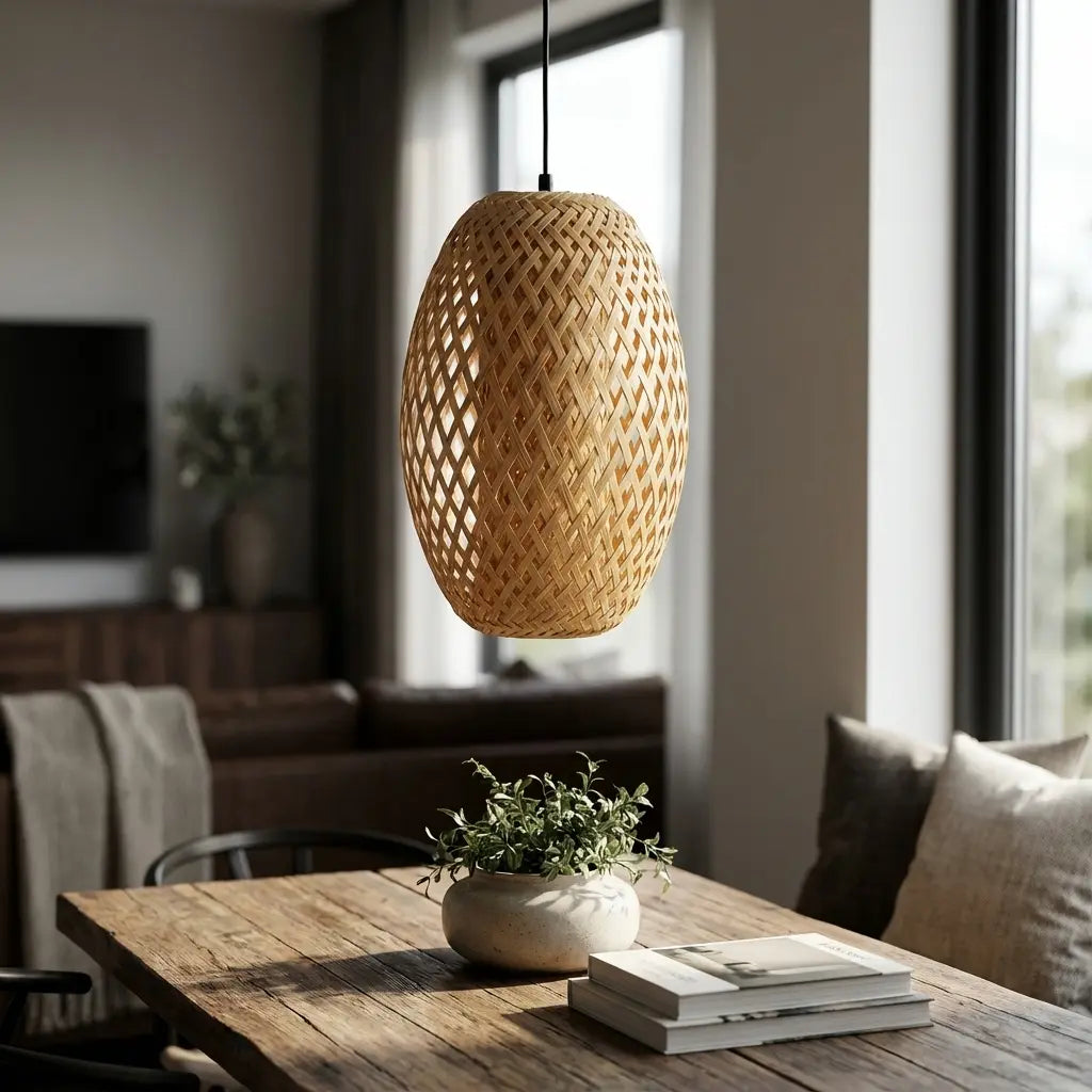 Bamboo Ember Glow Lamp
