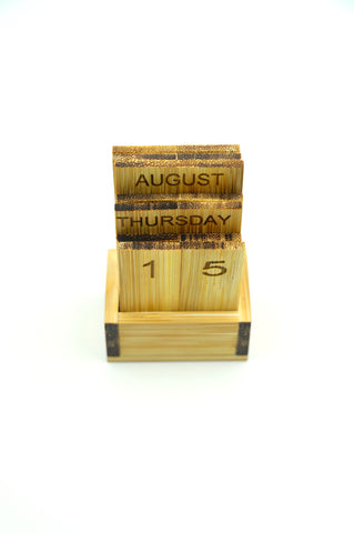 Perpetual Bamboo Calendar