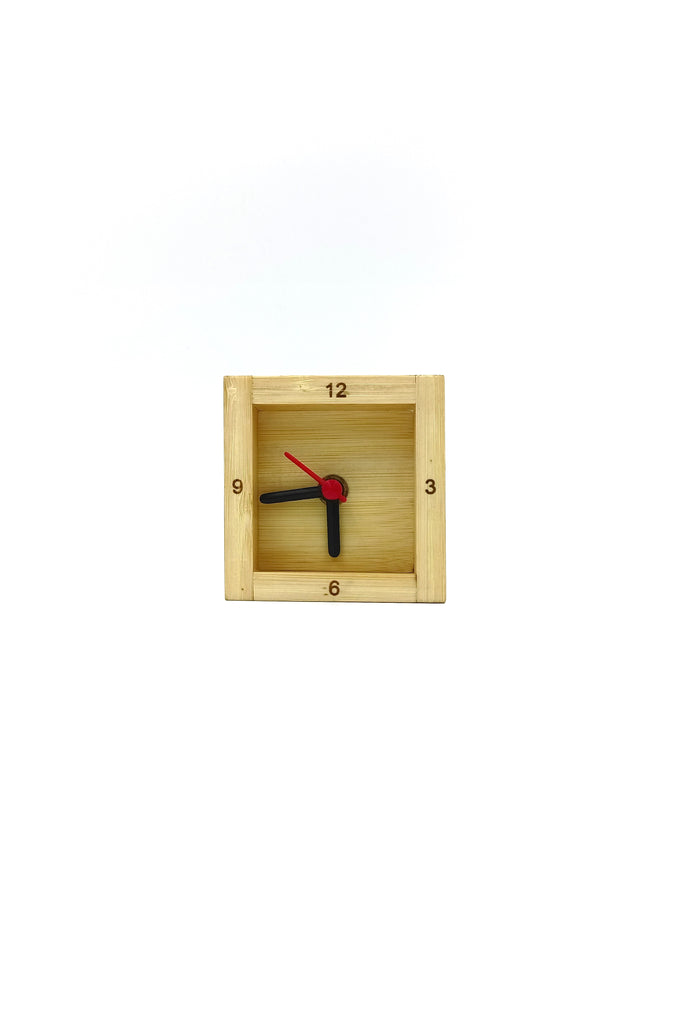 Executive Bamboo Table Clock