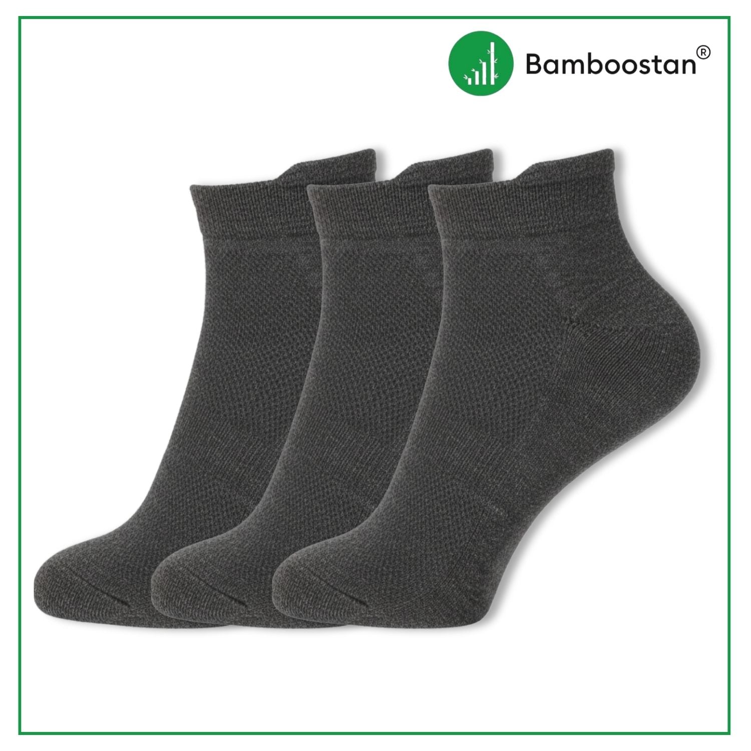 Bamboo Ankle Socks – Pack of 3 | Soft, Cushioned & Odor Resistant