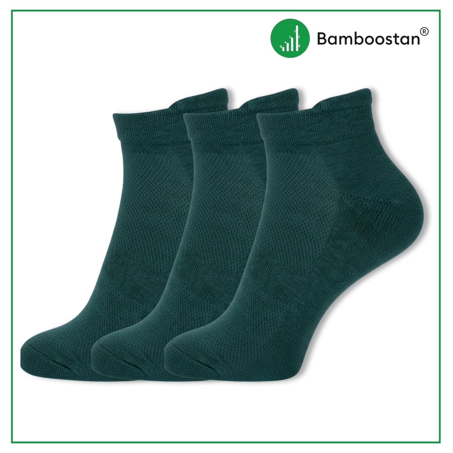 Bamboo Ankle Socks – Pack of 3 | Soft, Cushioned & Odor Resistant