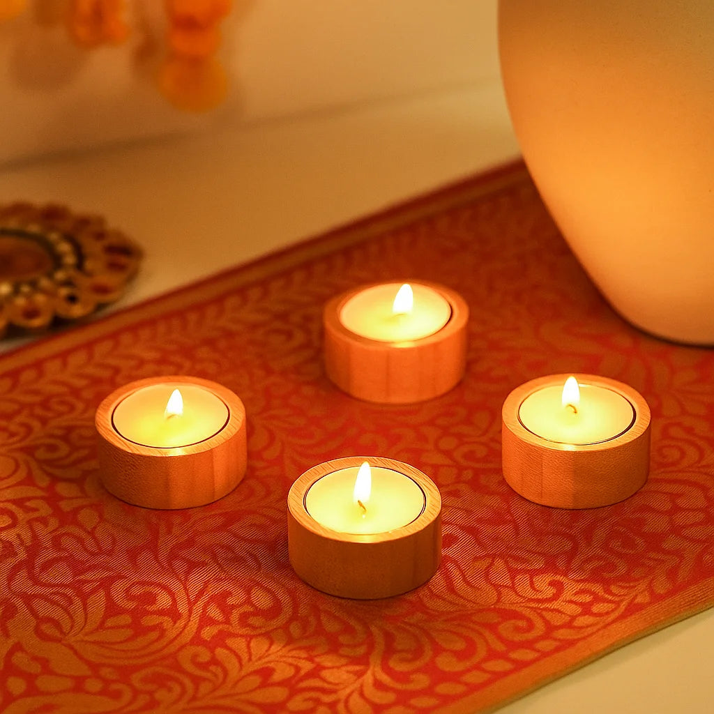 Bamboo Candles (Set of 4)