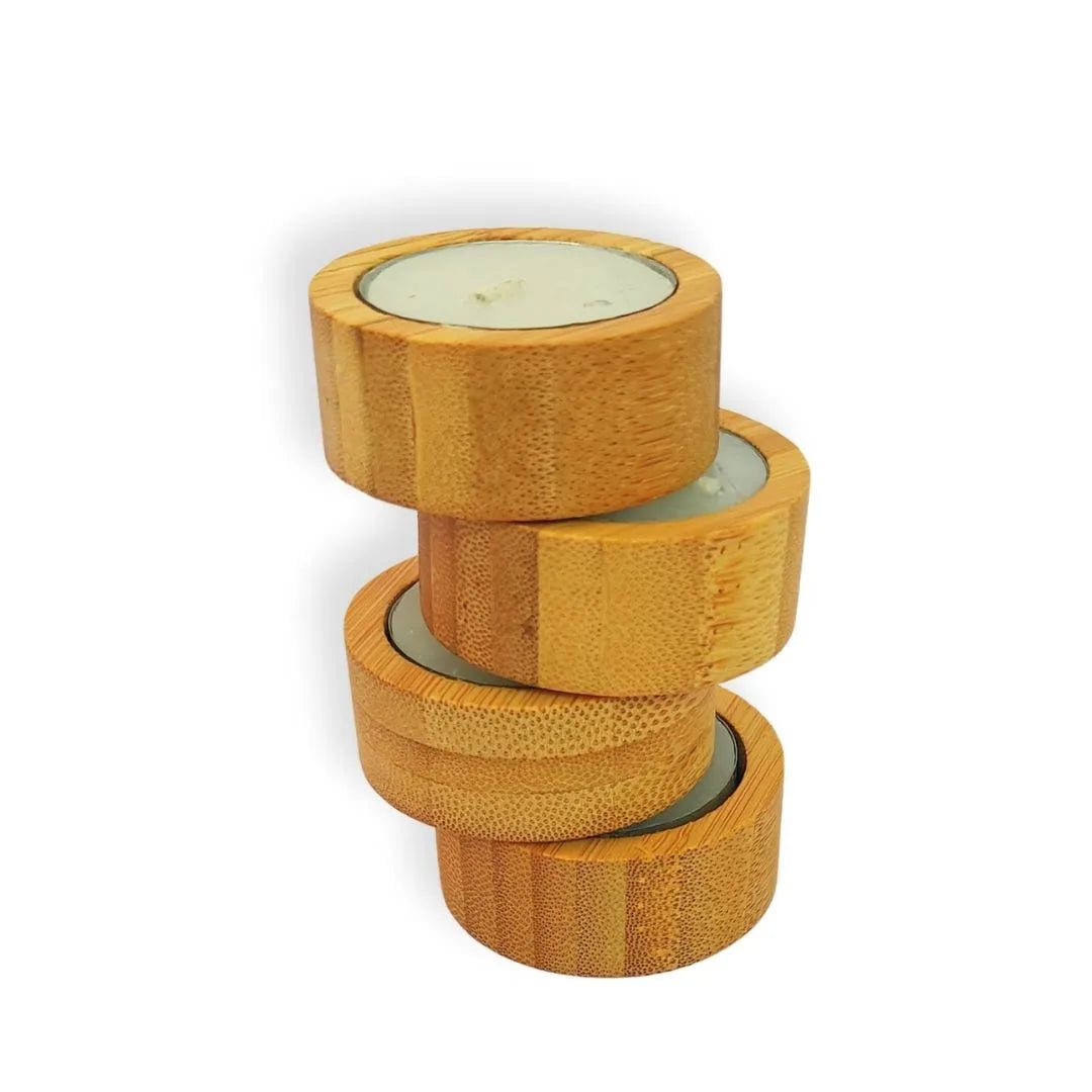 Bamboo Candles (Set of 4)