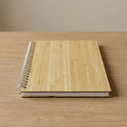 Bamboo Diary A5 with a natural bamboo cover, perfect for eco-friendly writing and journaling.