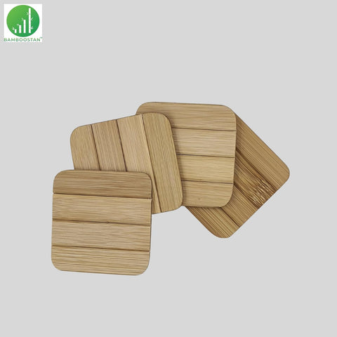 Bamboo Tea Coasters (Pack of 4)