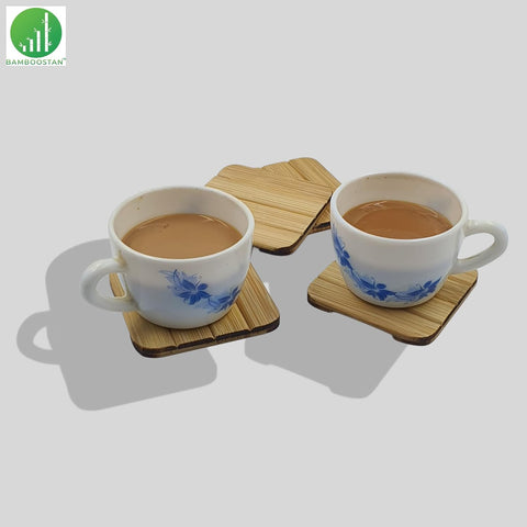 Bamboo Tea Coasters (Pack of 4)