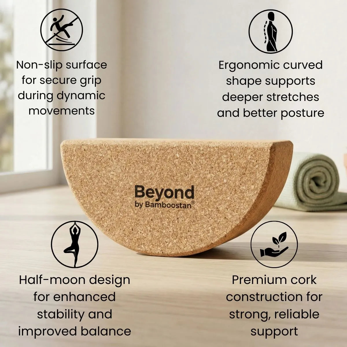 Cork Semi Circle Balance Block