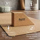 Cork Trapezoid Yoga Block — dimensions and specs