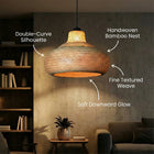 Bamboo Lumi Nest Lamp — view 2