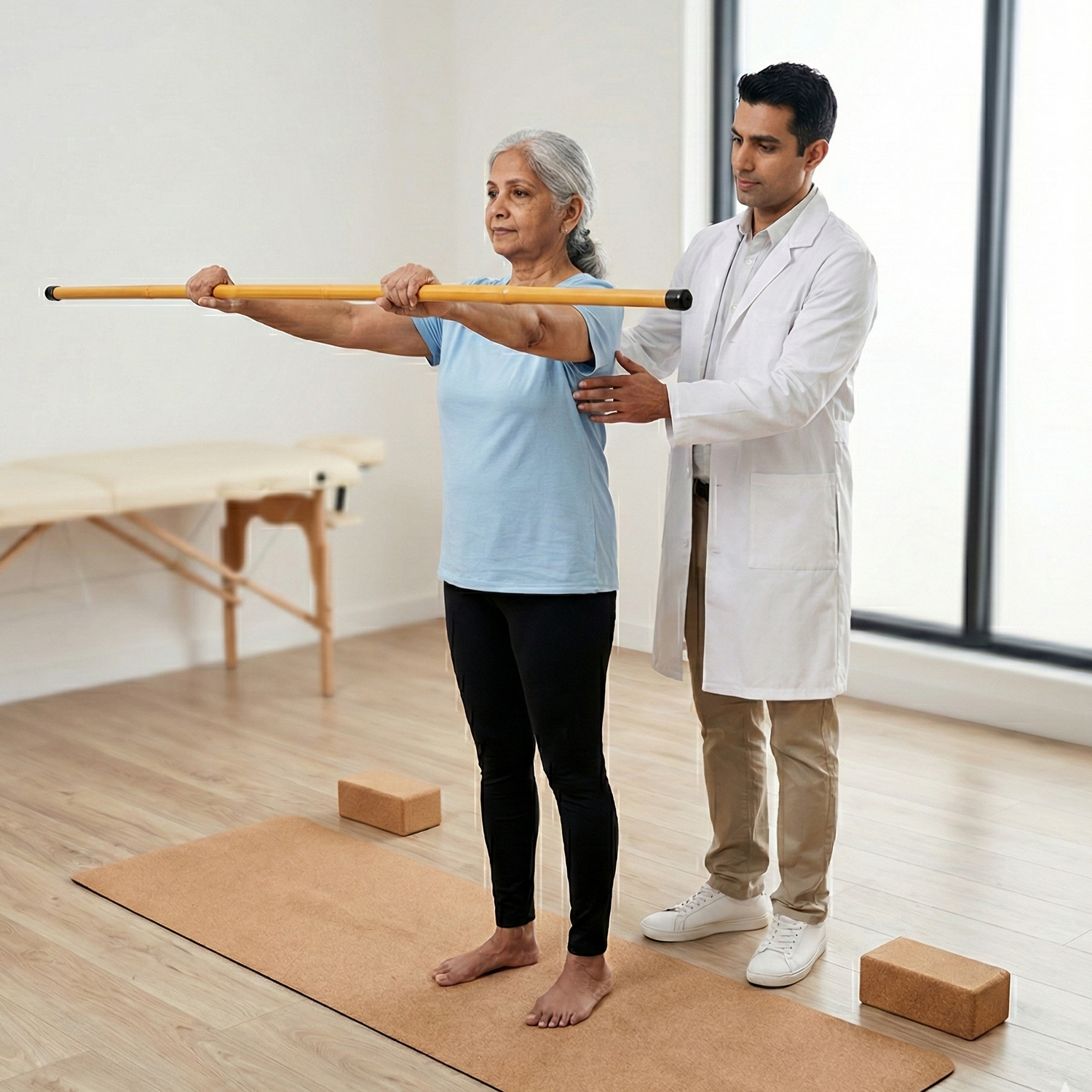 Bamboo Physiotherapy Stick