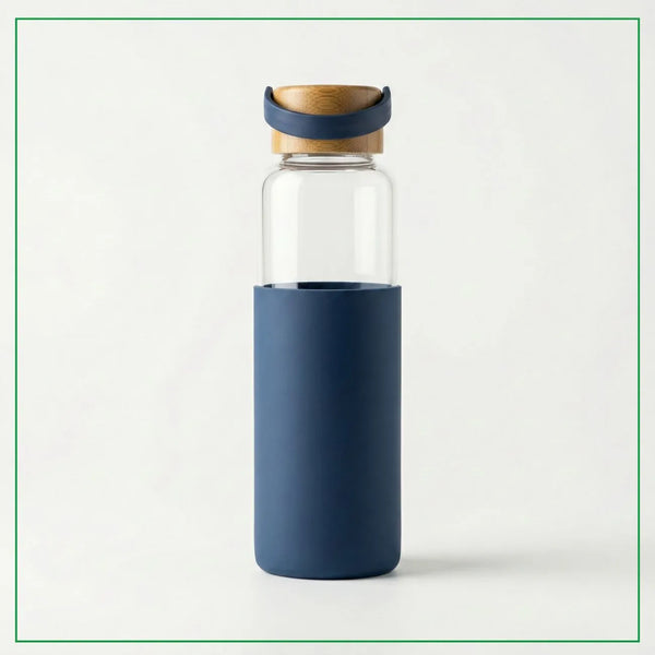 Bamboo Cap Easy Grip Bottle, durable Bamboo Water Bottle designed for easy handling and travel.