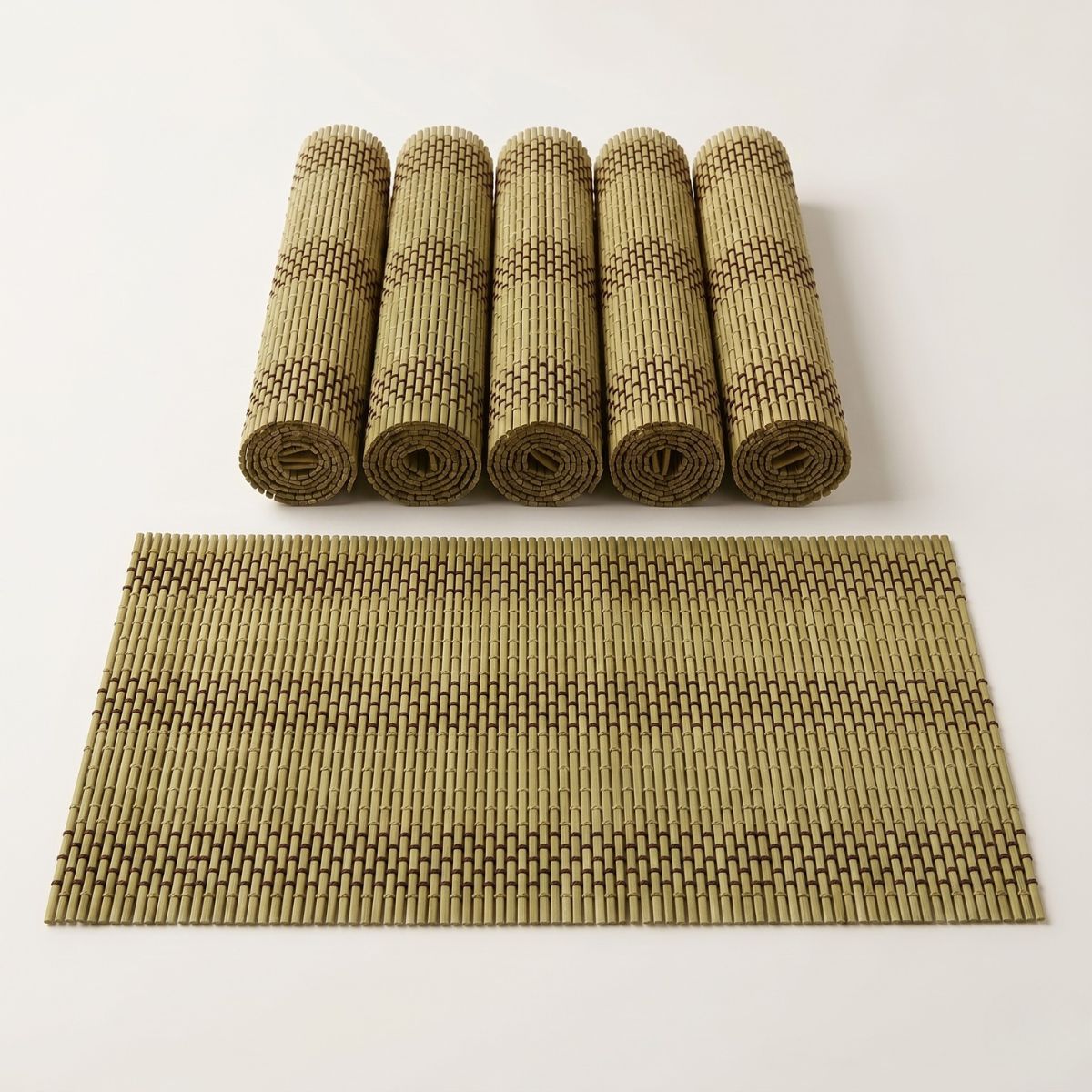 Woven Bamboo Placemat in Black