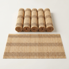 Woven Bamboo Placemat in Beige